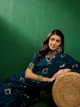 Womens Fashion Ethnic Teal Color Sarees-MLSHWSA1295TEL0ONE